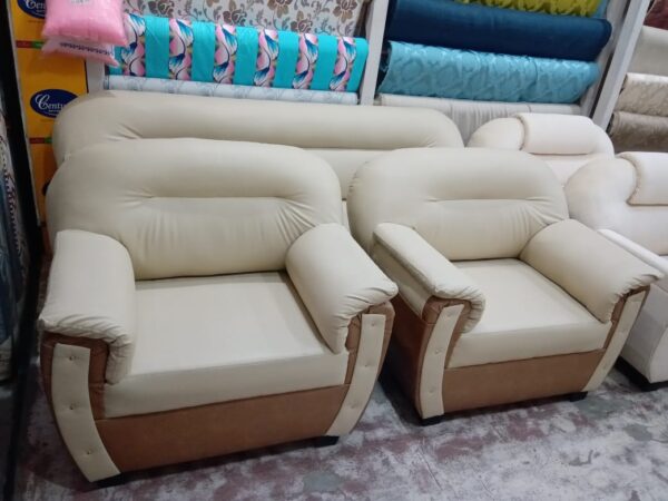 Rexine sofa 3 seater 1 piece 1 seater 2 piece